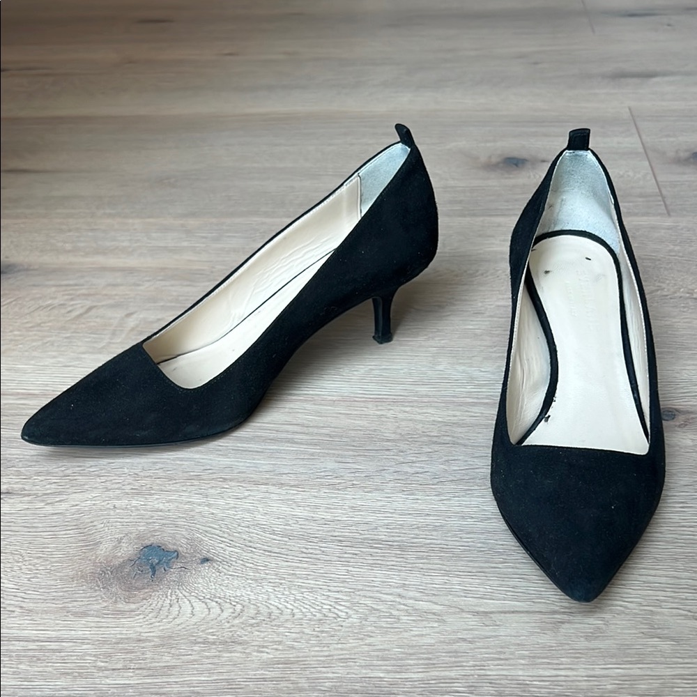 Everlane Black Suede Editor Heel